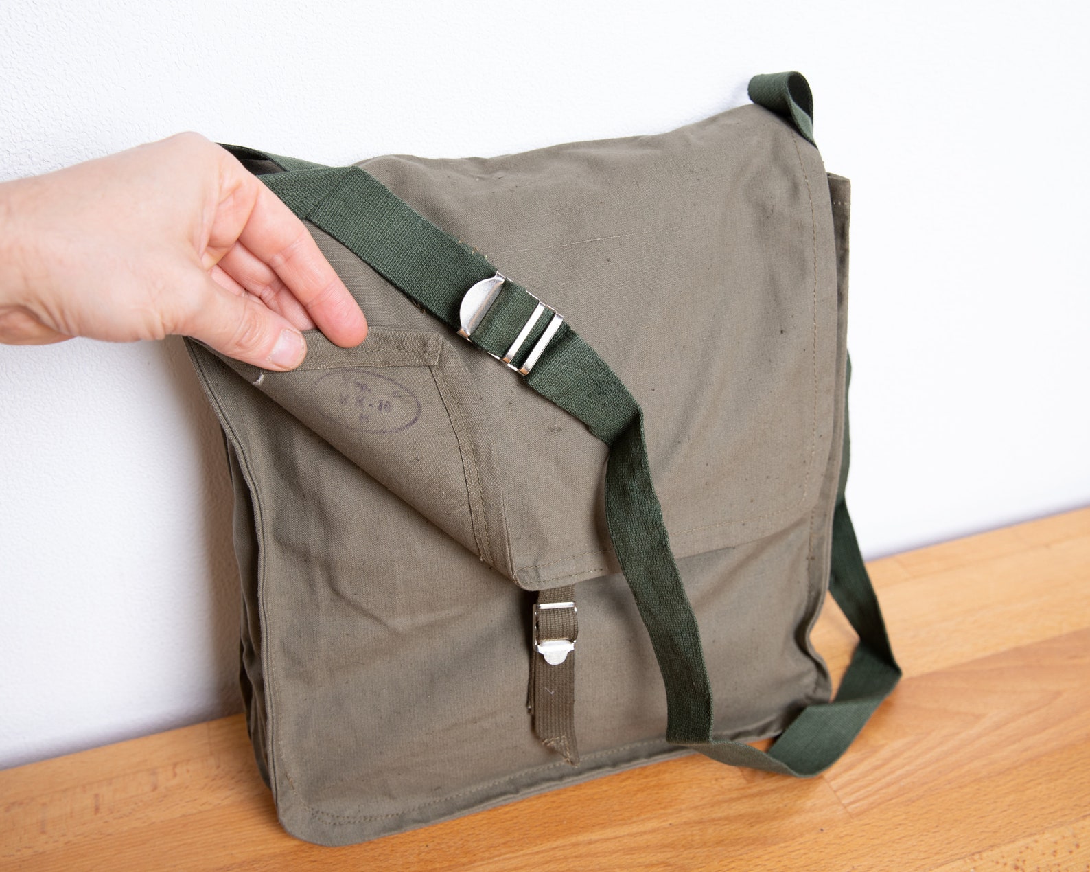 Military Messenger Bag Vintage Fishing Bag Army Shoulder Etsy