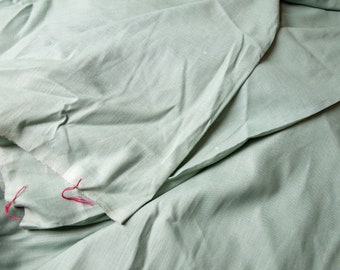 Vintage Pistachio Linen and Cotton Fabric - by the yard