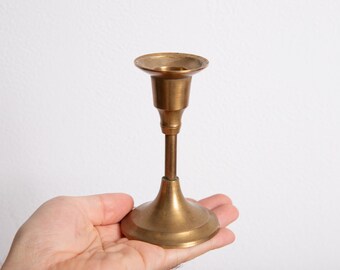 Vintage Copper Candle Holder for Home Decor, 7/8&quot; inch Taper Holder, Candlestick Bronze Table Centerpiece Decoration, Gift for Her
