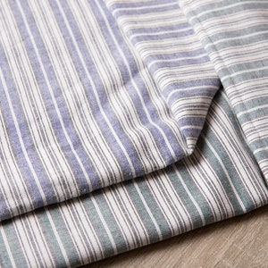 Vintage Fabric by the Yard, Lightweight Cotton Stripes, DIY Supplies ...
