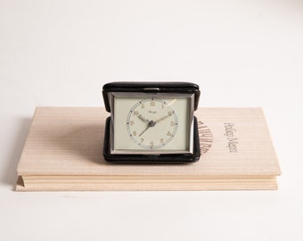 Small Travel Clock, Kienzle Folding Case Alarm Clock, German Clock, Gift for Man