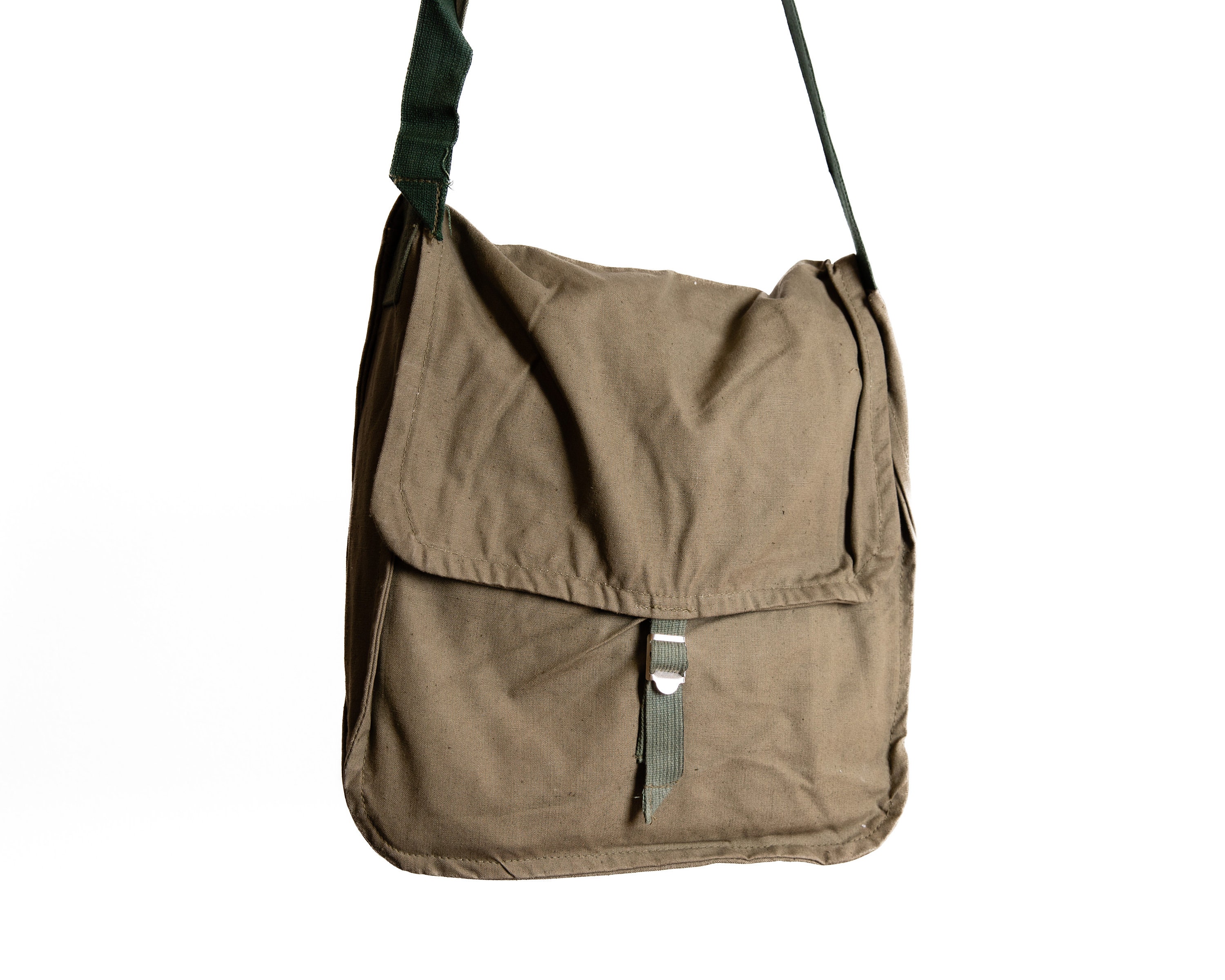 Military Messenger Bag, Vintage Fishing Bag, Army Shoulder Bag