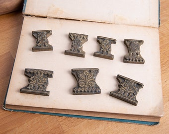 Letterpress Printing Blocks, Vintage Letter Press, Flower Bouquets, Wheat Stalks