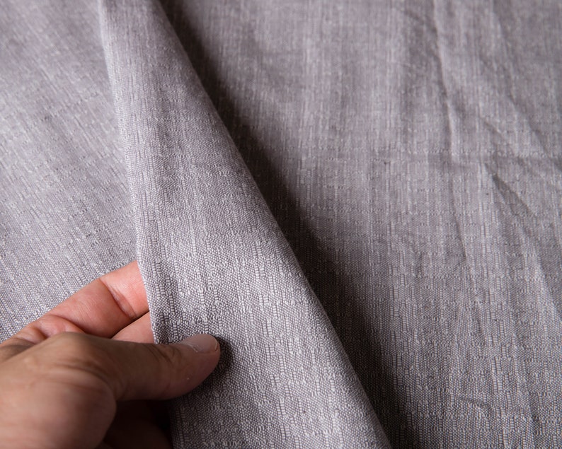 Gray Cotton Fabric by the Yard Vintage Lightweight Fabric Etsy