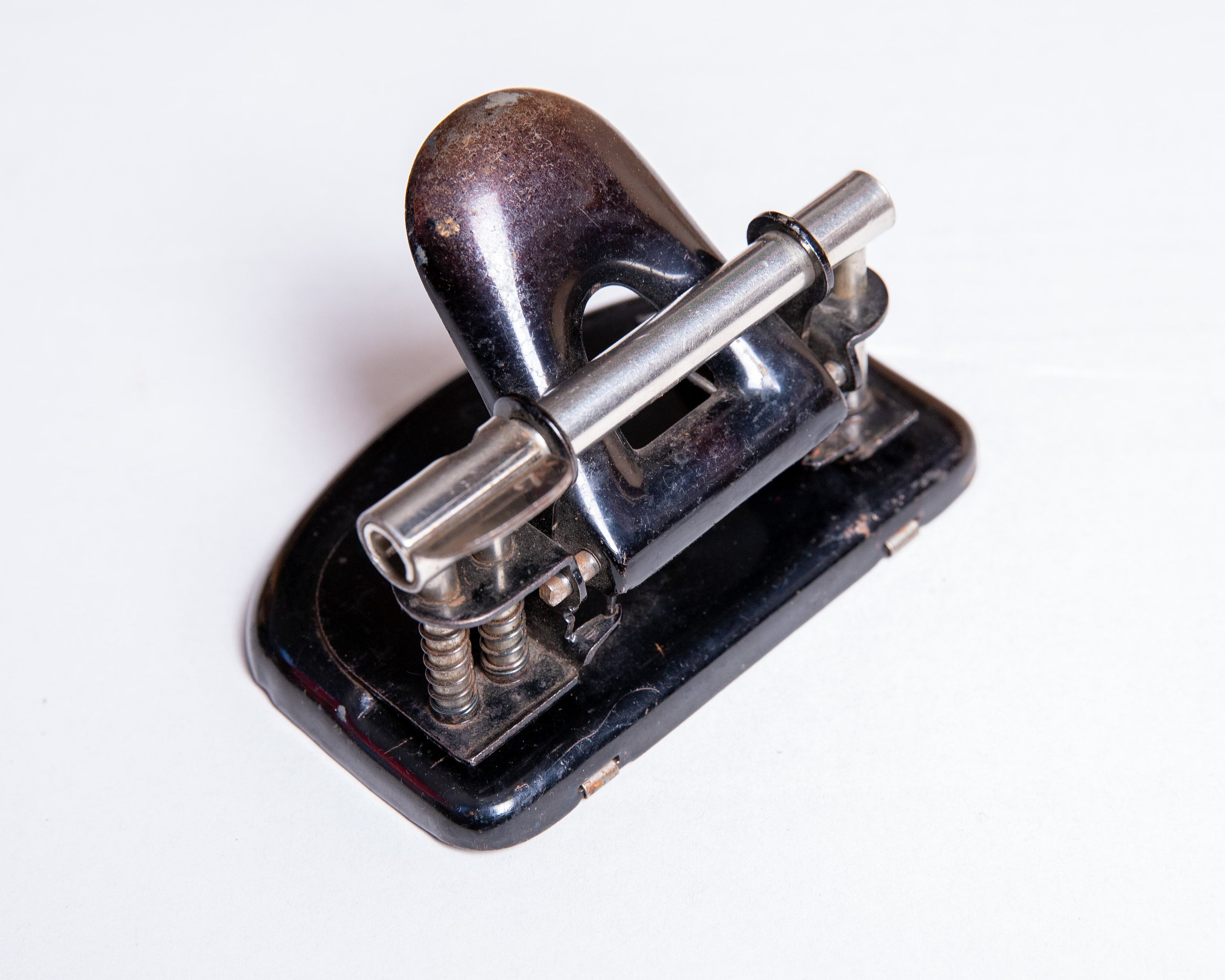 Black Holing Pincer, Vintage Hole Punch, Hole Maker, Perforator, Paper Puncher, Office Decor
