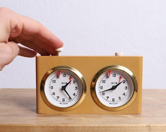 Vintage BHB West German Mechanical Chess Clock for Tournament