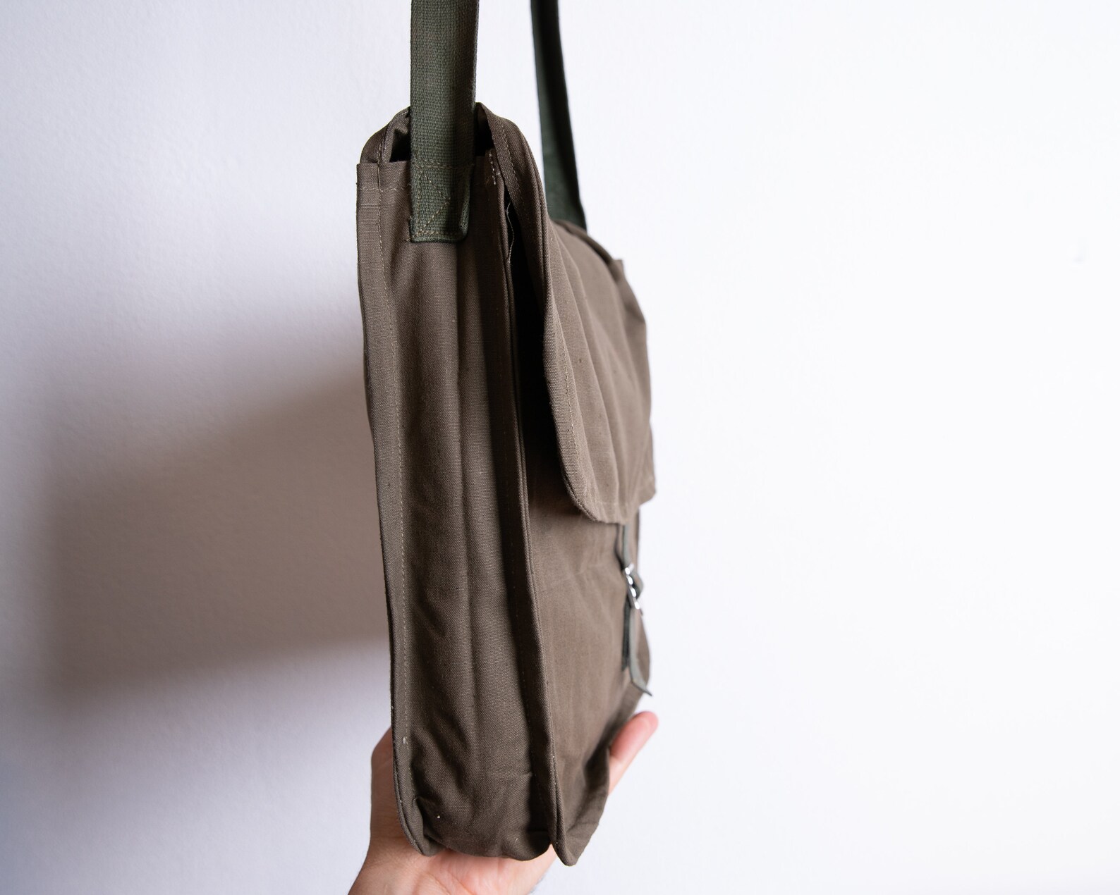 Green Military Bag Vintage Army Bag Canvas Messenger Bag Etsy