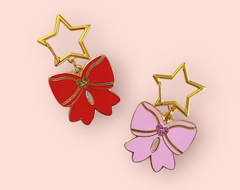 Coquette Bow Pet ID Tag: Personalized Engraved Dog/Cat Tag