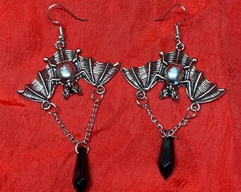 Vampire Bat Gothic Earrings