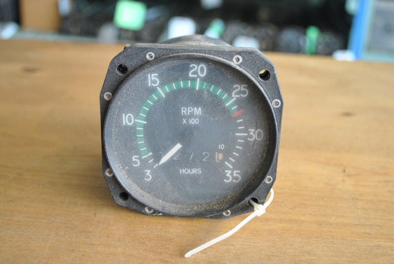 R-1 RPM Tachometer Instrument, FAA Approved