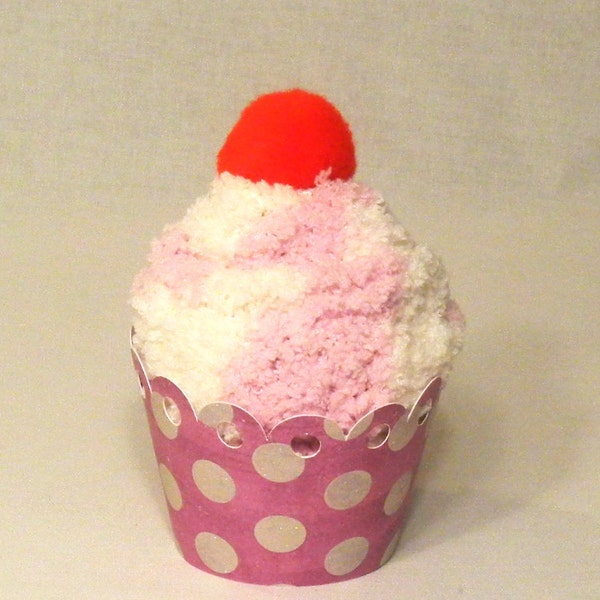 Spa Sock Cupcake, Pink, Stocking Stuffer, Secret Santa Gift