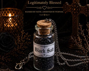 Dustine's Legitimately Blessed Black Salt Necklace