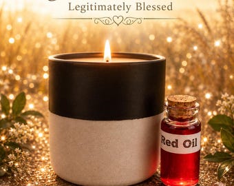 Dustines Legitimately Blessed Yin and Yang Candle w/red oil #2