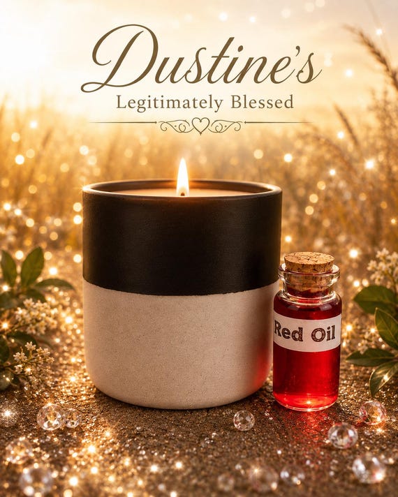 Dustines Legitimately Blessed Yin and Yang Candle w/red oil #2