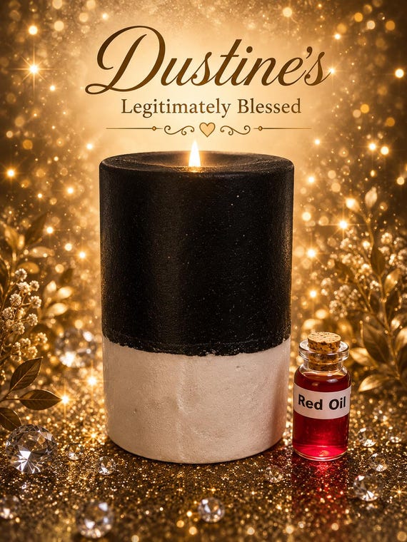 Dustines Legitimately Blessed Divine Yin and Yang Candle w/red oil