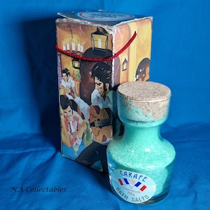 Sels de bain Jean Sorelle vintage des années 1970 dans sa boîte d&#39;origine.