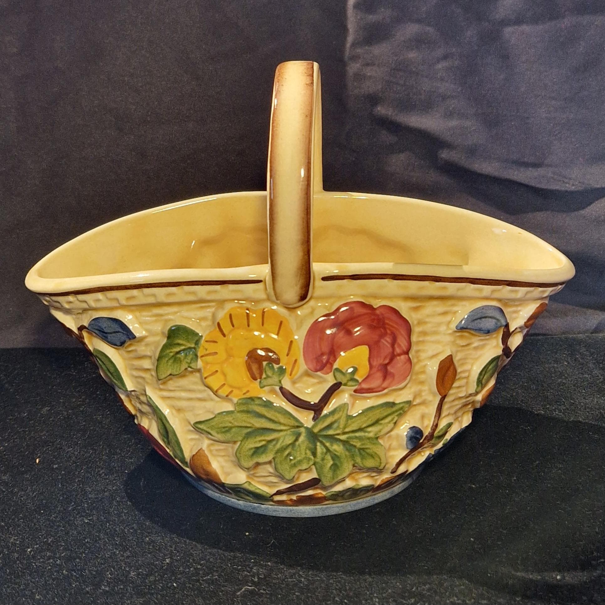 Pioneer Pottery ハードカバー 洋書　【jf3】 Ceramic Handpainted Posey Basket, H J Wood, Indian Tree Design. - Etsy