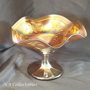 Carnival Glass Compote by Northwood