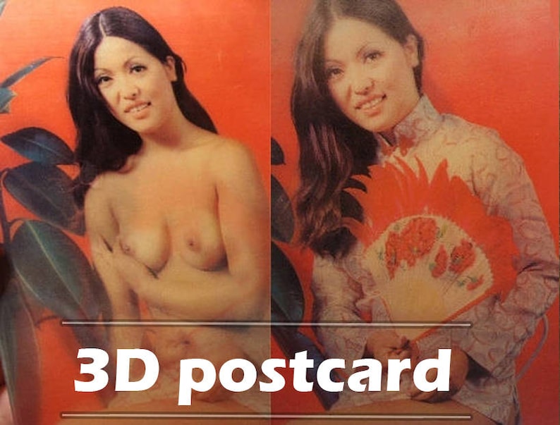 sex 3D postcard, Erotic vintage photo, vagina nude art girls tits porn  erotica sexual sexy