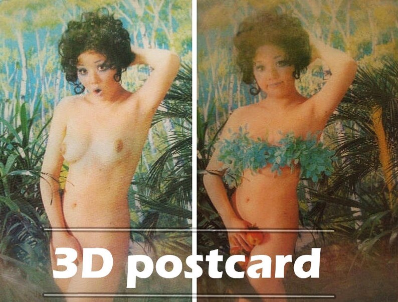 794px x 603px - Vintage erotic postcard, nude girl jungle sex sexual erotic pin up tits  vagina pinup photograph mature