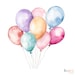 10 Bunch of Balloons Clipart Set Birthday Clipart Printable Watercolour ...