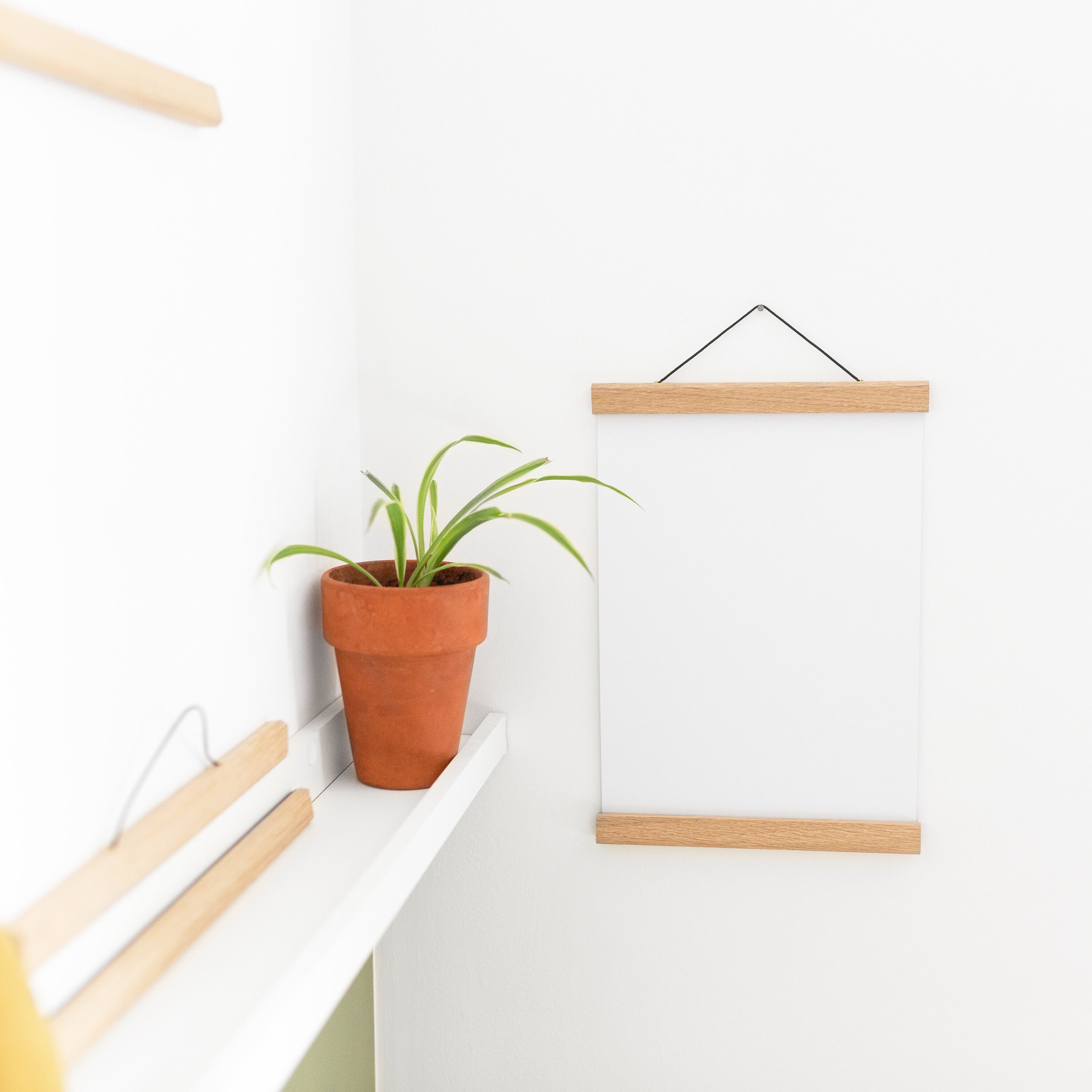 Wooden Poster Hanger Solid Oak Print Hanger A4 A3 or A2 Etsy