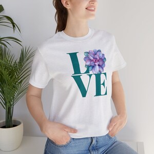 Succulent L-O-V-E with Succulent Unisex Jersey Short Sleeve Tee