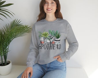 Succulent POTHEAD Unisex Heavy Blend Crewneck Sweatshirt