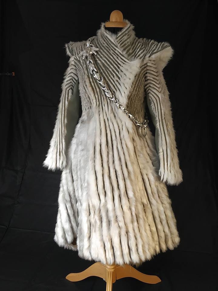 Daenerys white fur coat Etsy