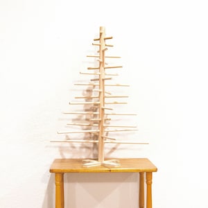 2ft 70cm Simple Modern Scandinavian Wood Dowel Minimalism Tabletop Christmas Tree / Alternative Solstice Tree / Pine Tree Decor ~ Handmade