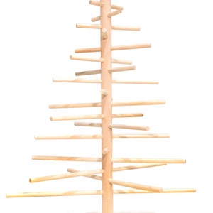 2ft 70cm Simple Contemporary Modern Scandinavian Wood Dowel Tabletop Christmas Tree / Alternative Solstice Tree / Pine Tree Decor Handmade image 3