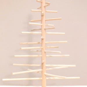 2ft 70cm Simple Contemporary Modern Scandinavian Wood Dowel Tabletop Christmas Tree / Alternative Solstice Tree / Pine Tree Decor Handmade image 5