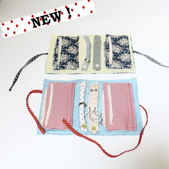 Pattern Travel jewelry case fabric jewelry case fabric Etsy