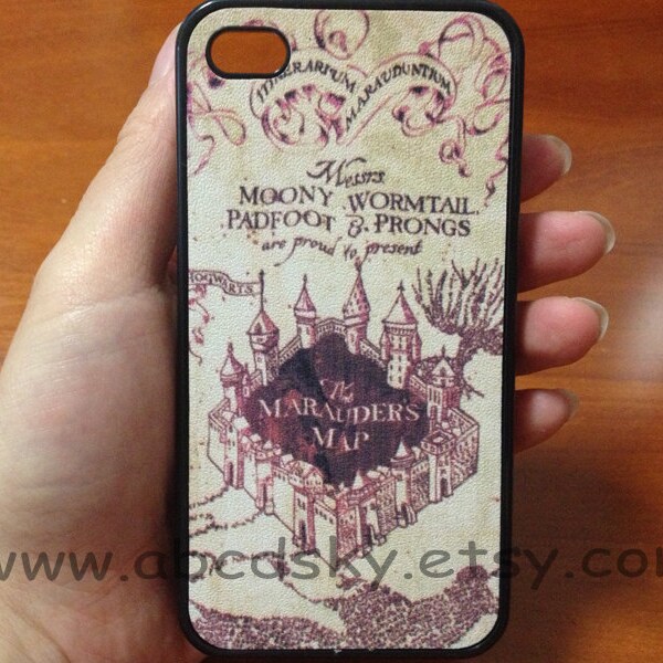 Marauder's map iPhone 4 Case, iphone 4s case, harry potter iphone 4 case, harry potter iphone case