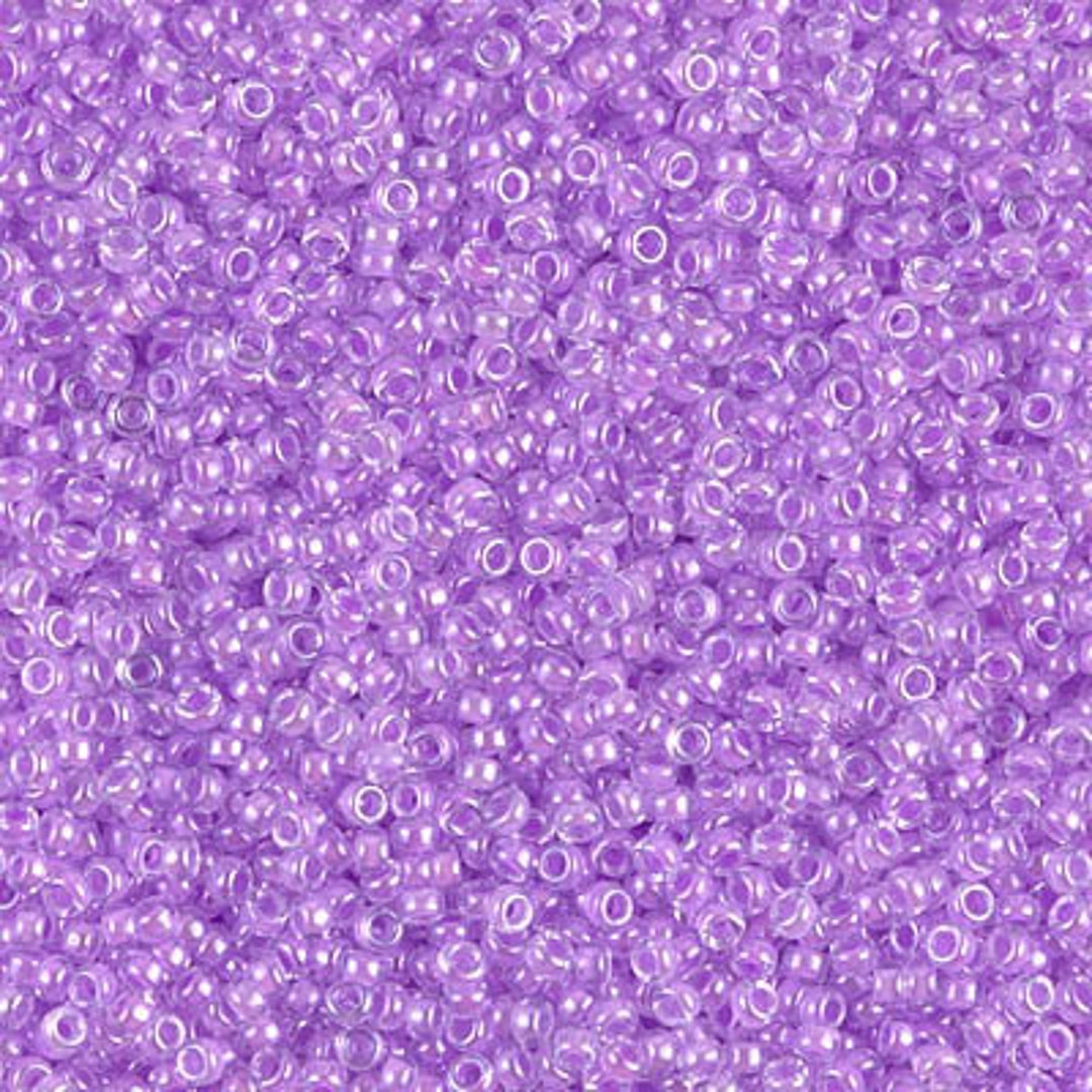 15-222 - Orchid Lined Crystal - Miyuki 15/0 Seed Beads - Etsy