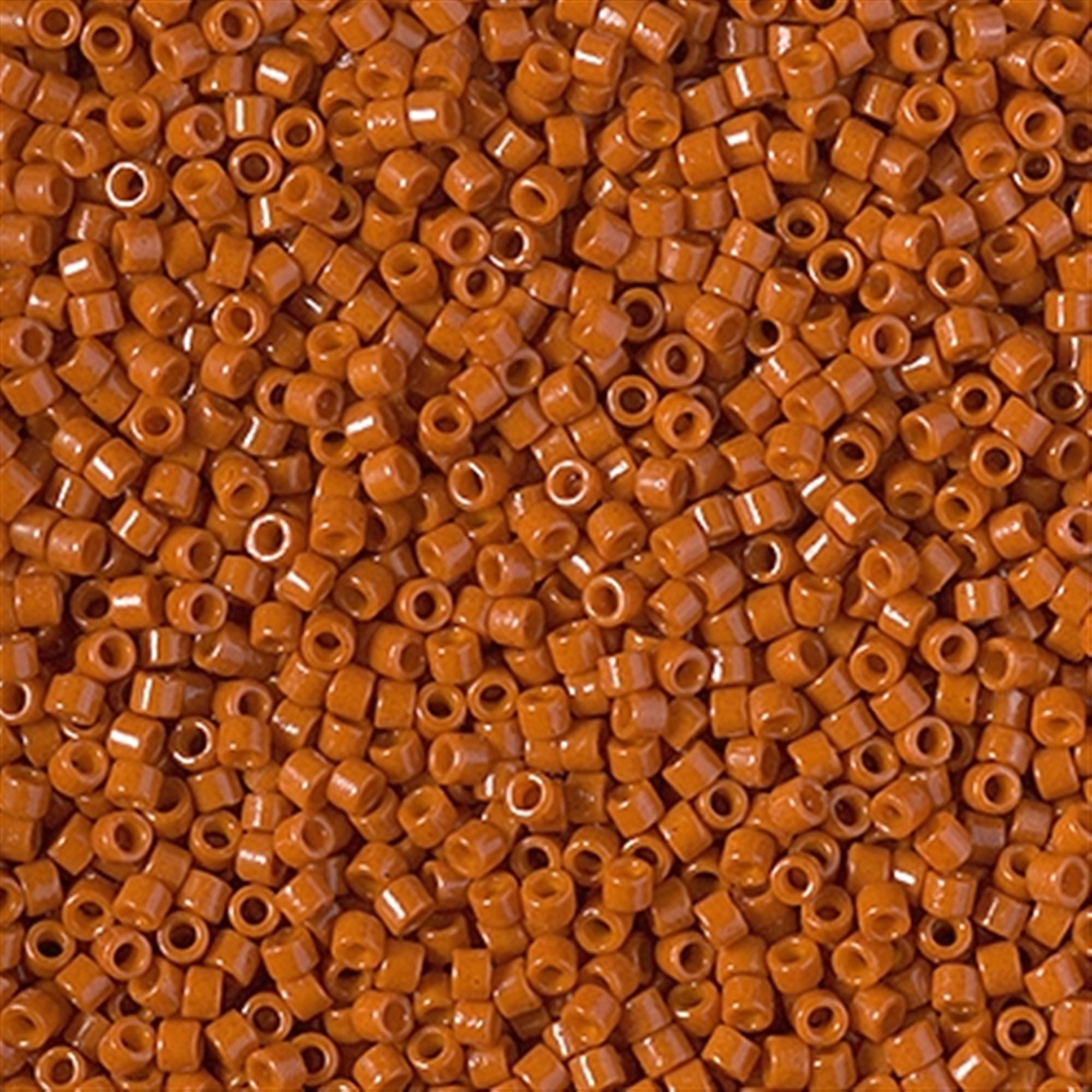 Miyuki 11/0 Delica DB2352 Duracoat Opaque Dyed Terracotta