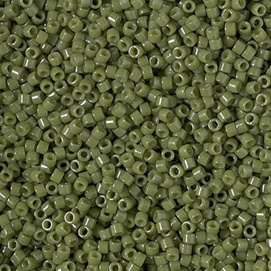 Miyuki 11/0 Delica - DB2357 - Duracoat Opaque Dyed Olive - Etsy