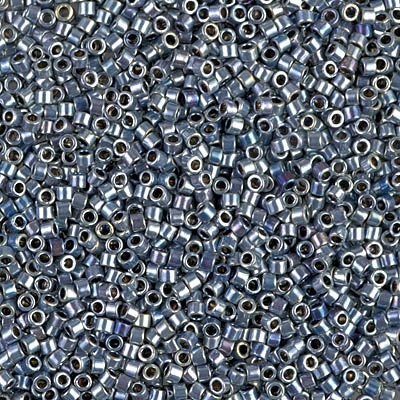 Miyuki 11/0 Delica - DB544 -Blue Gold Iris (Palladium Plated AB)