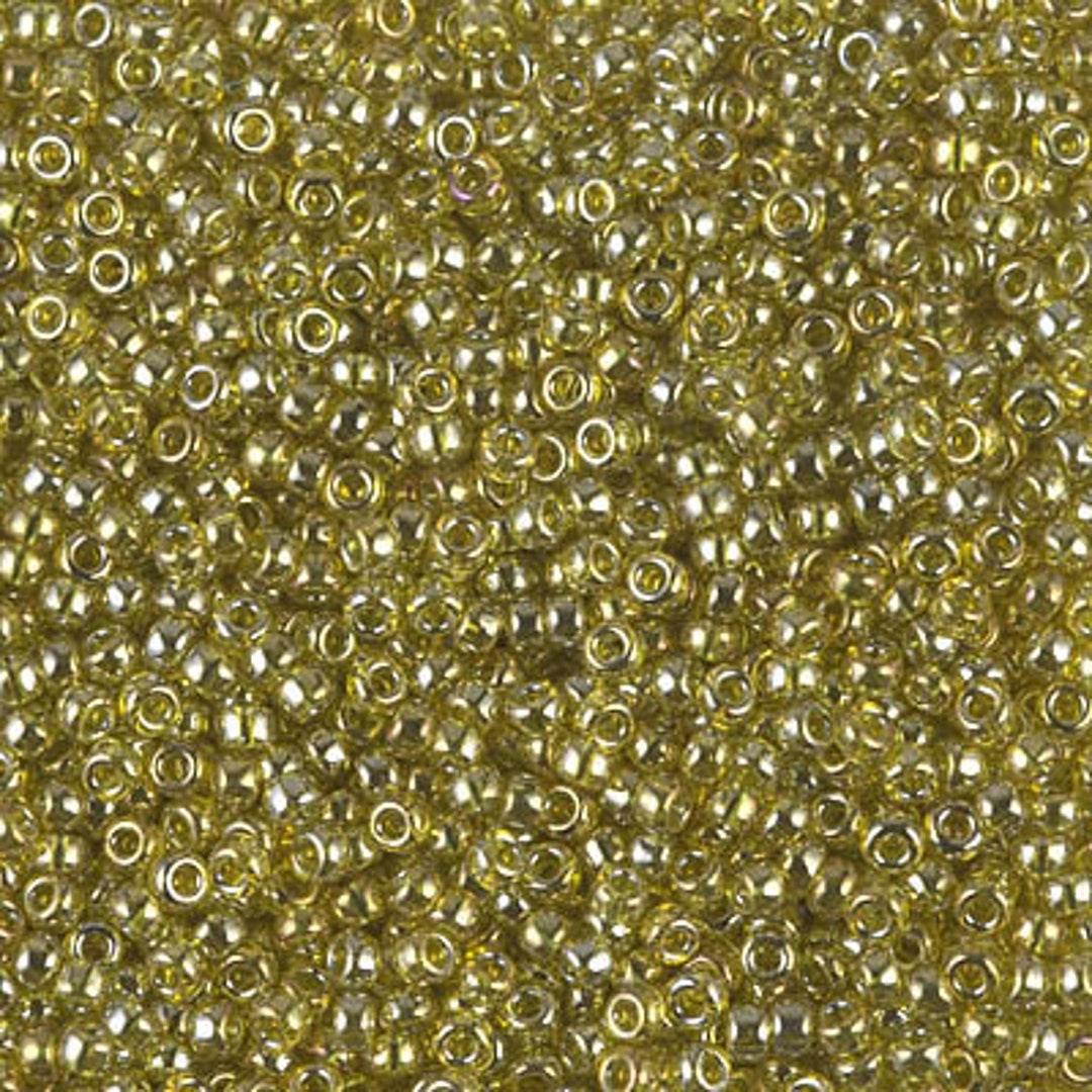 13/0 Clear/Gold Seed Beads-0363-89