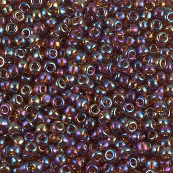 8-257 - Transparent Topaz AB - Miyuki 8/0 Seed Beads