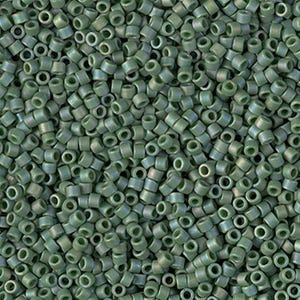 Miyuki 11/0 Delica - DB2312 - Matte Opaque Glazed Basil Green AB