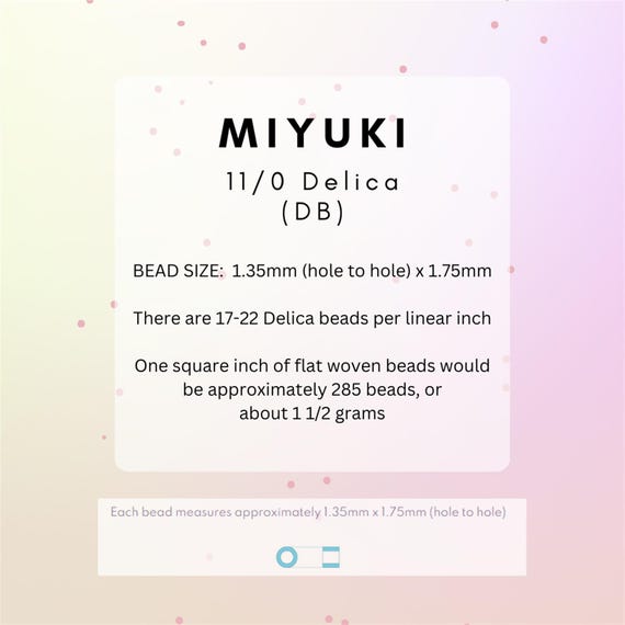 Miyuki Delica 11/0 Japanese Glass Beads - Blueberry Opaque Glazed Luster, 50 Gram Bag