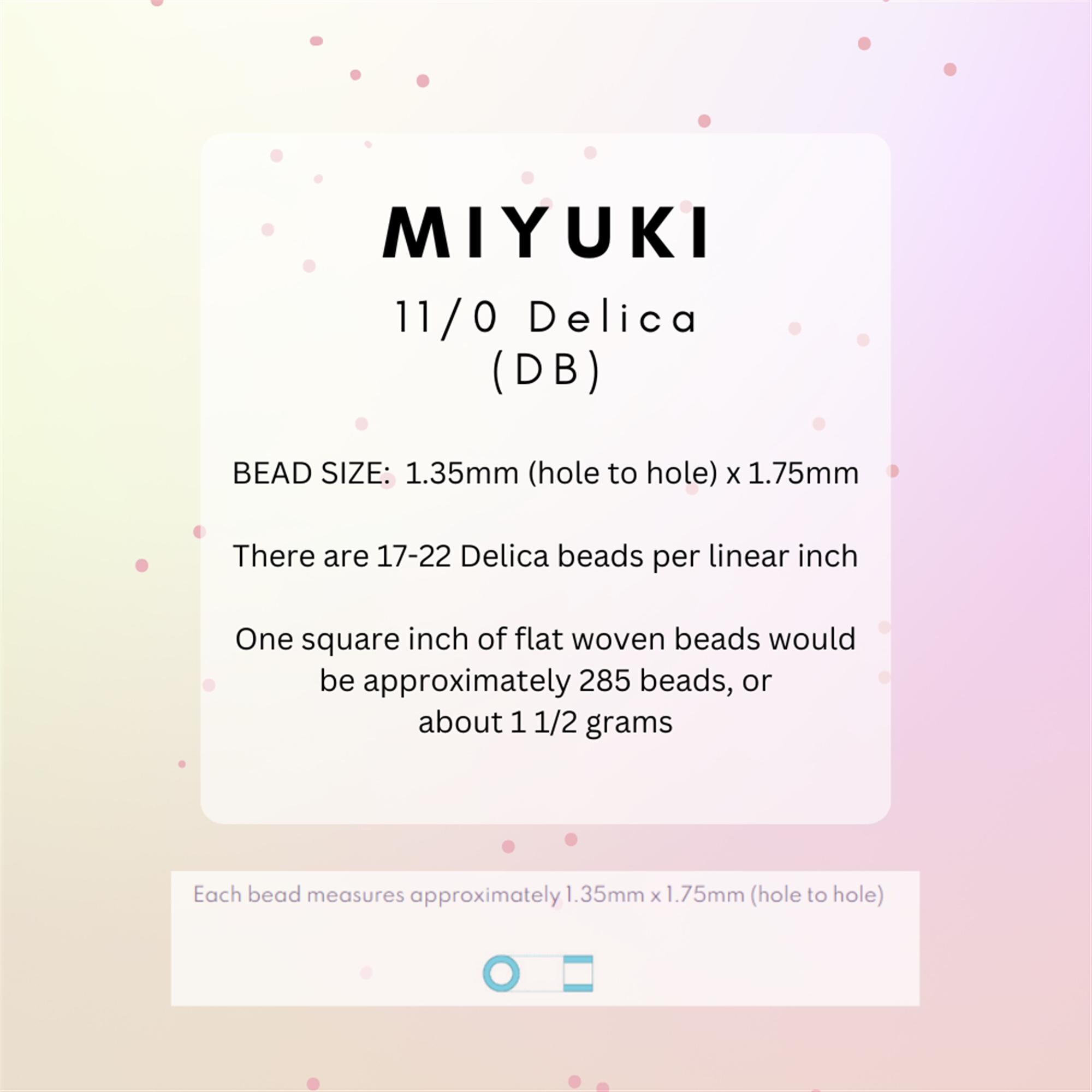 Miyuki 11/0 Delica - DB786 - Dyed Semi-matte Transparent Teal - Etsy