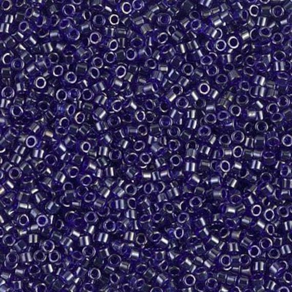 Miyuki 11/0 Delica - DB277 - Transparent Cobalt Luster - Etsy