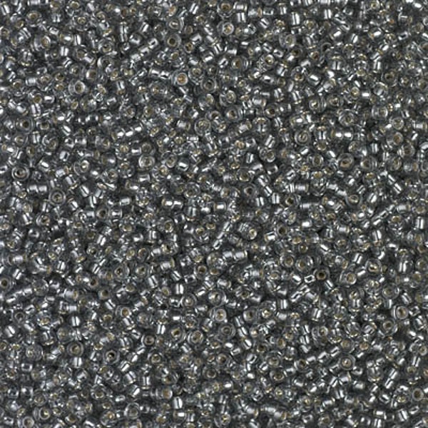 15-21 - Silverlined Gray - Miyuki 15/0 Seed Beads