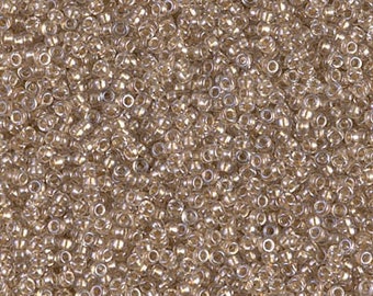 15-1521 - Sparkling Beige Lined Crystal - Miyuki 15/0 Seed