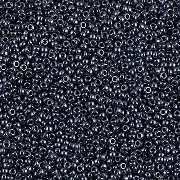 15-451 - Gunmetal - Miyuki 15/0 Seed Beads