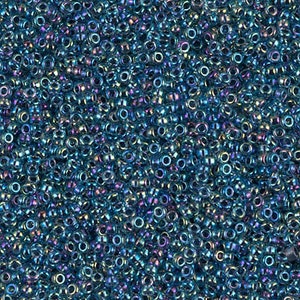 11-339, Miyuki 22g Blue Lined Crystal AB 11-339, Miyuki 22g Blue Lined Crystal AB