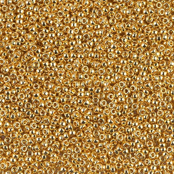 15-191 - 24kt Gold Plated - Miyuki 15/0 Seed Beads