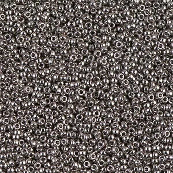 15-190 - Nickel Plated - Miyuki 15/0 Seed Beads